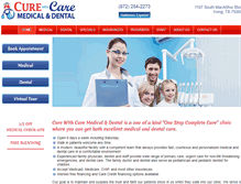 Tablet Screenshot of curewithcareclinic.com